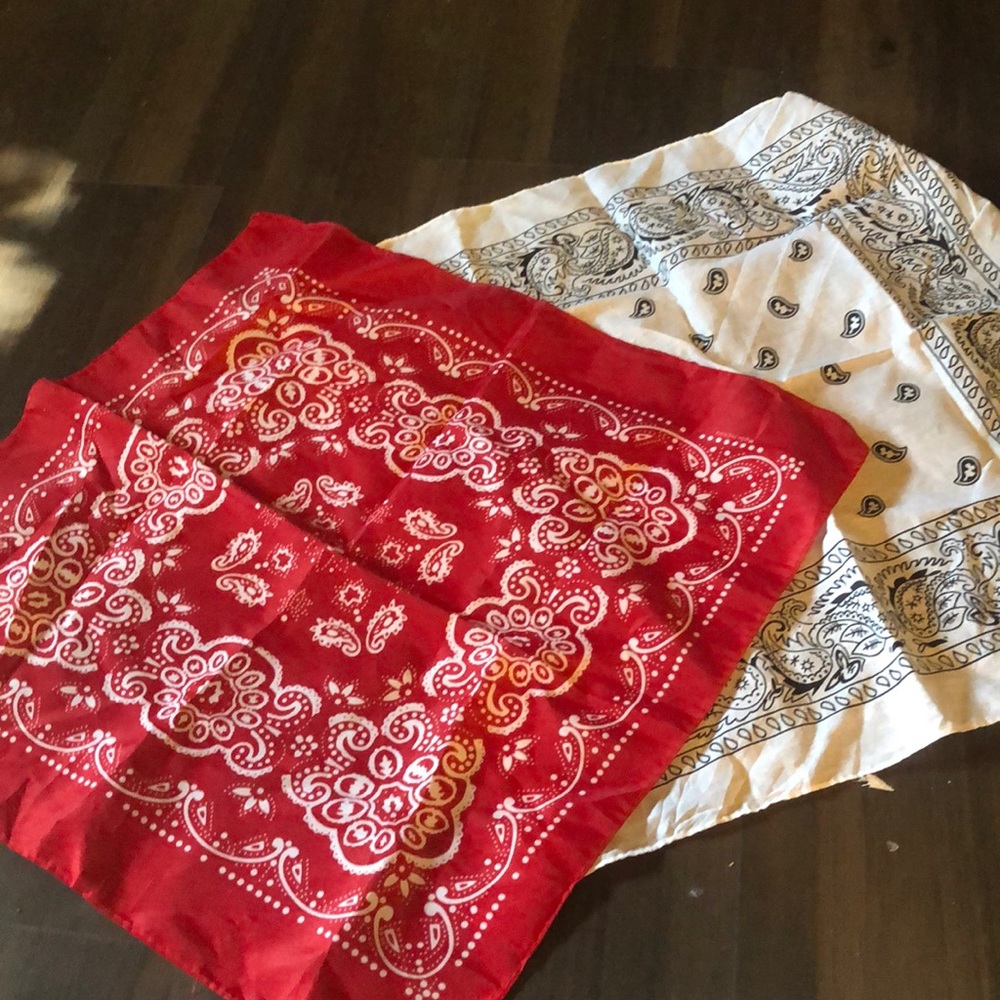 Red and White Bandana
